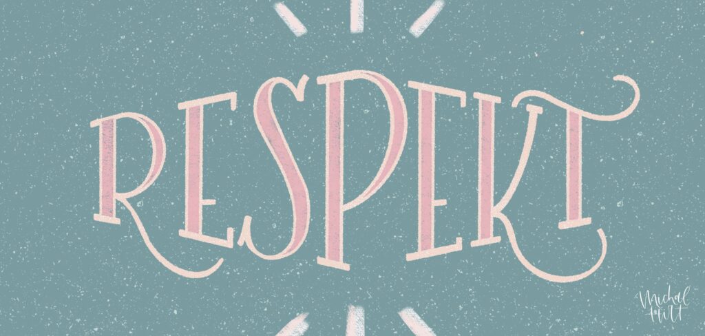 Handlettering Respekt