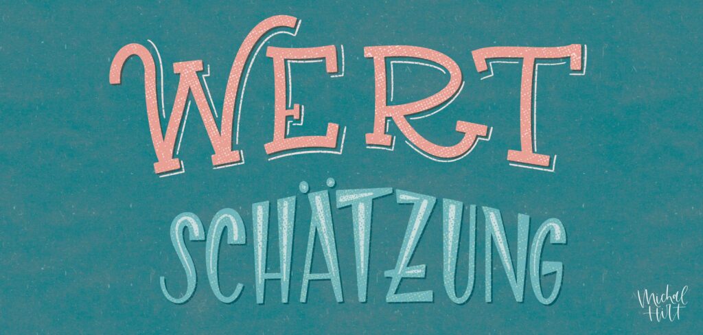 Handlettering Wertschaetzung