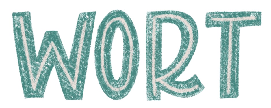 Handlettering Wort Schmuckelement